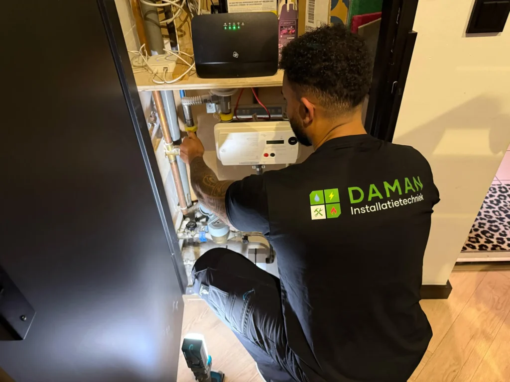 Installatie water gas